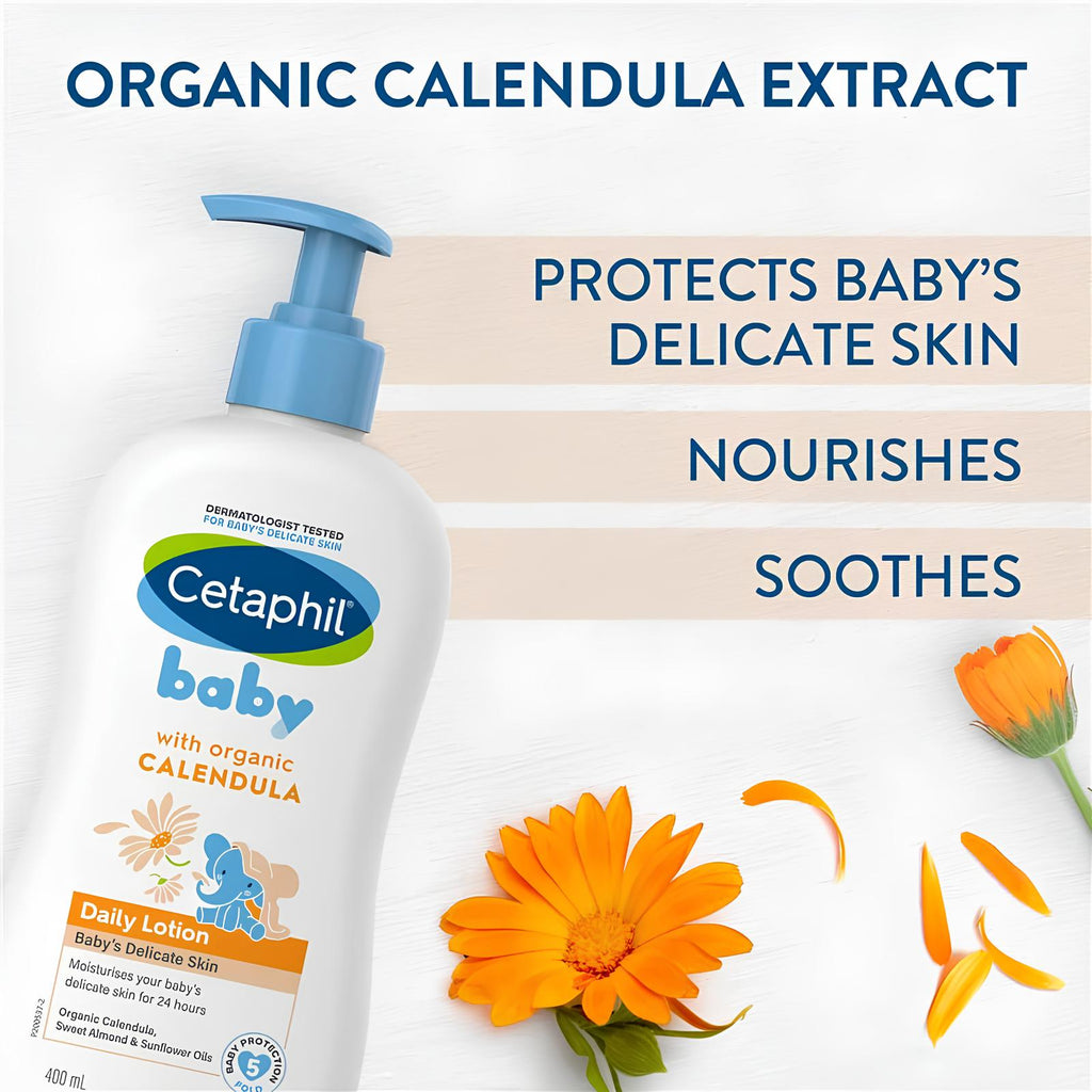 Cetaphil Baby Daily Lotion With Organic Calendula 400ml